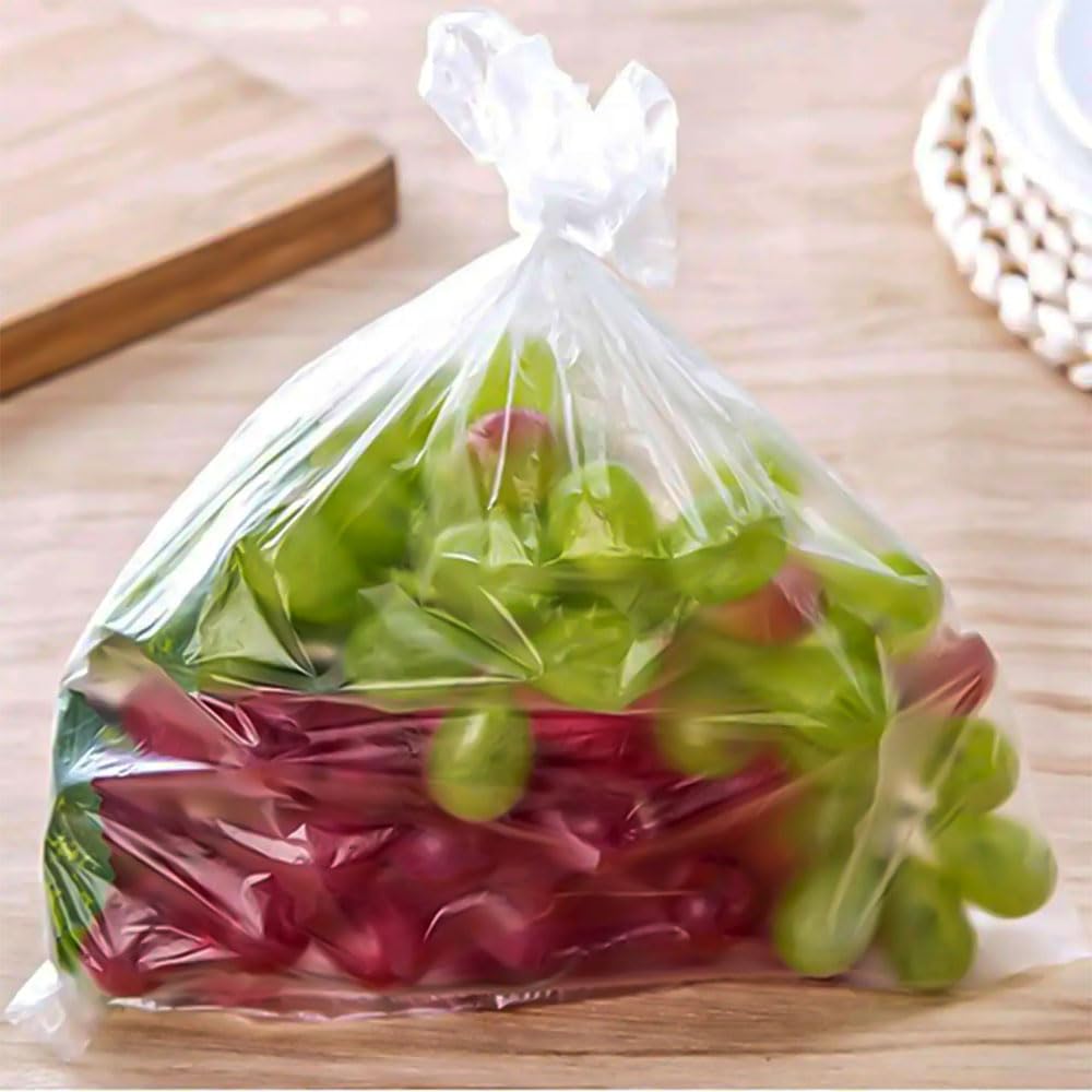 Venuscello® 1000 x Hi-Thene White HDPE Counter polythene Butcher Bags For Food Fruits Vegetables Freezer Storage