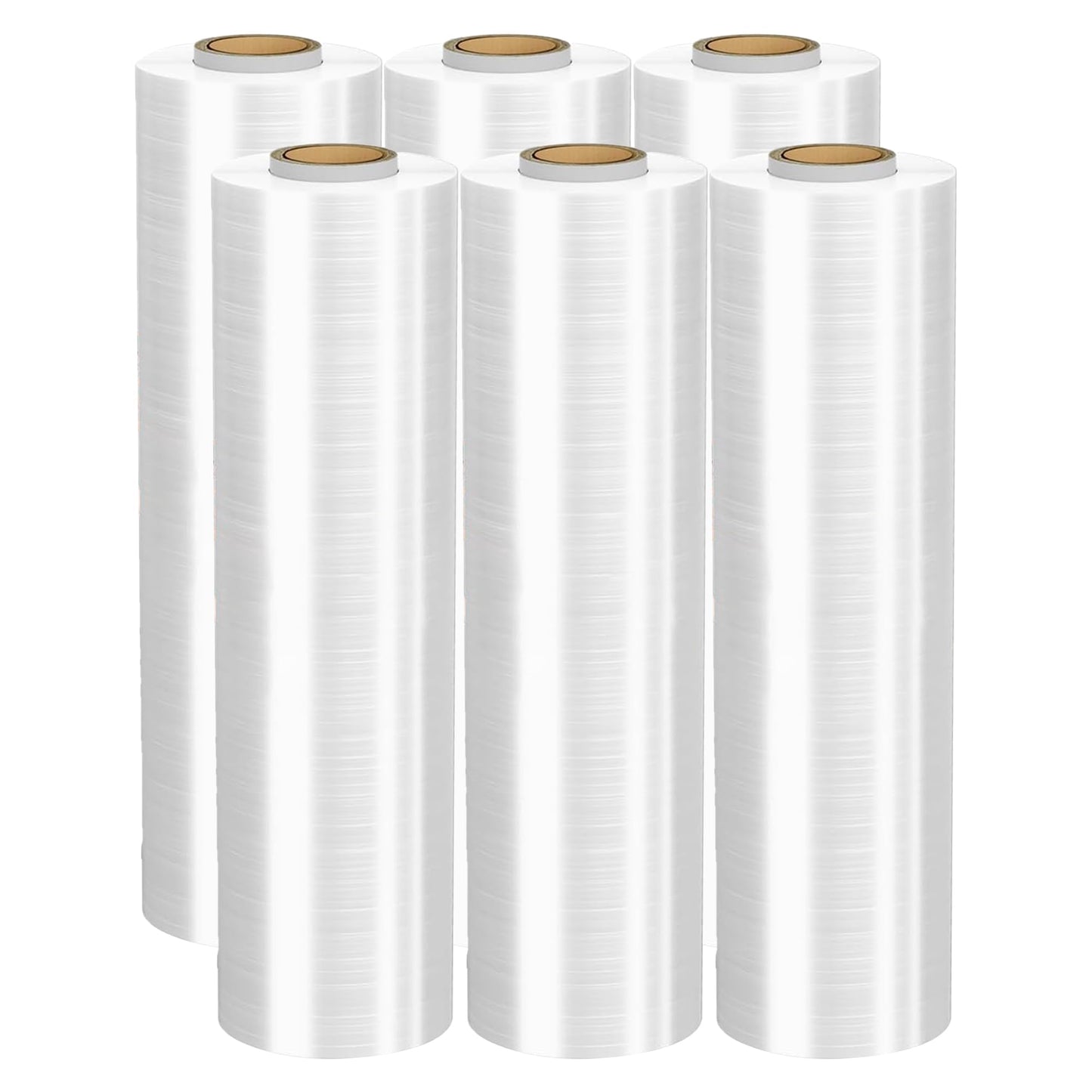 Venuscello Recyclable Sticky Pallet Shrink Wrapping Roll Extended 450mm x 300m 1.9Kg 13 Micron Thickness Cling Film
