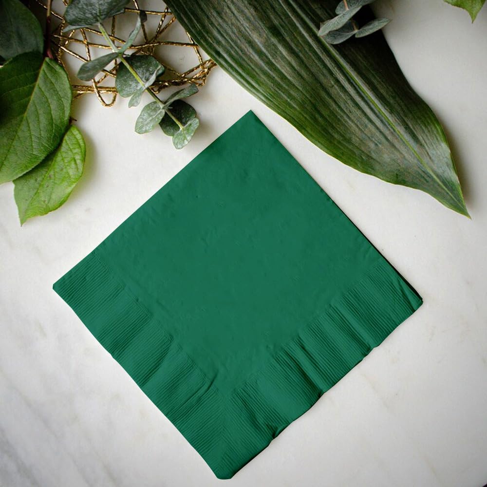 Venuscello Green Serviettes/Napkins 40cm x 40cm Paper 3ply