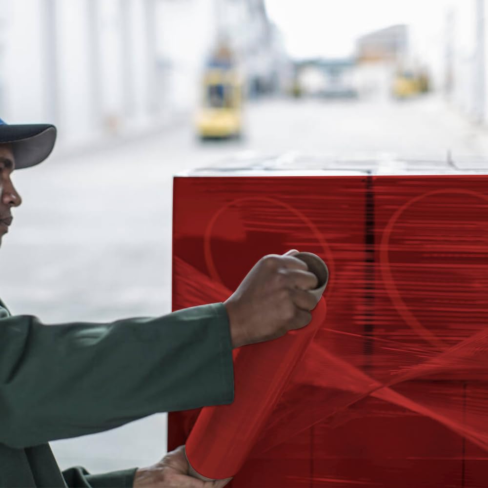 Venuscello® Pallet Stretch Wrapping Roll 400mm x 200m 20mu Extended Core Heavy Duty Shrink Wrap for Secure Packaging & Moving