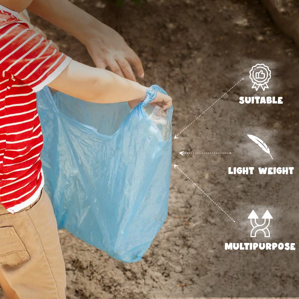 Venucello 100 x Plastic Vest Carrier Bags 16 x 24 x 30 Inch for Grocery & Supermarkets