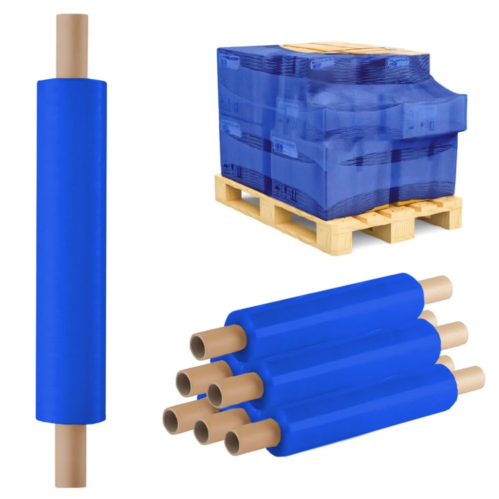 Venuscello® Pallet Stretch Wrapping Roll 400mm x 200m 20mu Extended Core Heavy Duty Shrink Wrap for Secure Packaging & Moving