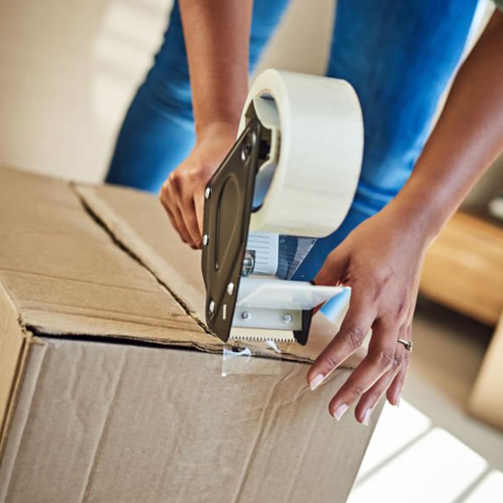 Venuscello Vibac Clear Parcel Packaging Tape Industrial Purpose Rolls 48mm x 66m Ideal for Cardboard Box Packing House Moving Courier Packaging Heavy Duty Shipping Sellotape