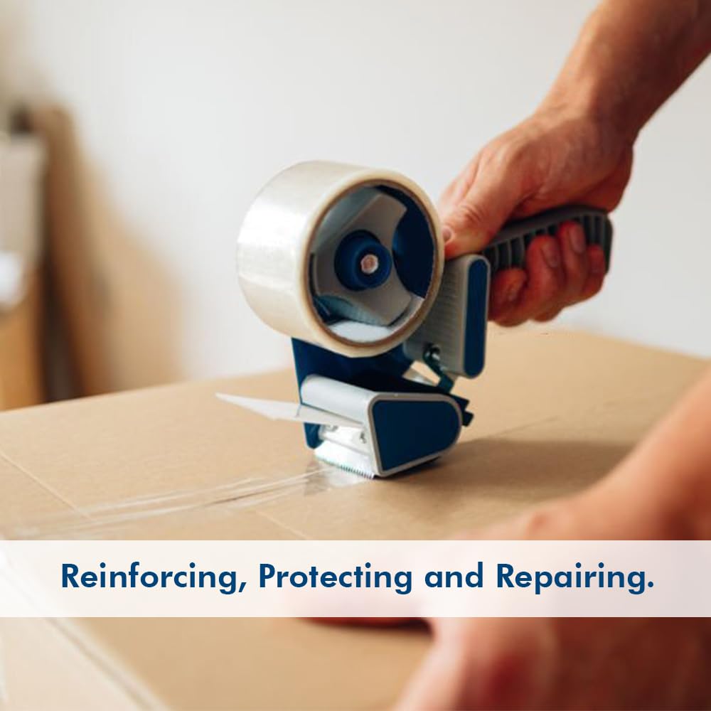 Venuscello Vibac Clear Parcel Packaging Tape Industrial Purpose Rolls 48mm x 66m Ideal for Cardboard Box Packing House Moving Courier Packaging Heavy Duty Shipping Sellotape