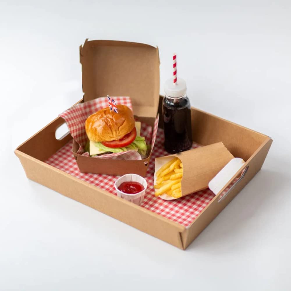 Venuscello® Cardboard Gift Hamper Tray 16" x 11" x 3" Empty Serving Tray for Christmas Gifts & Drink Cans