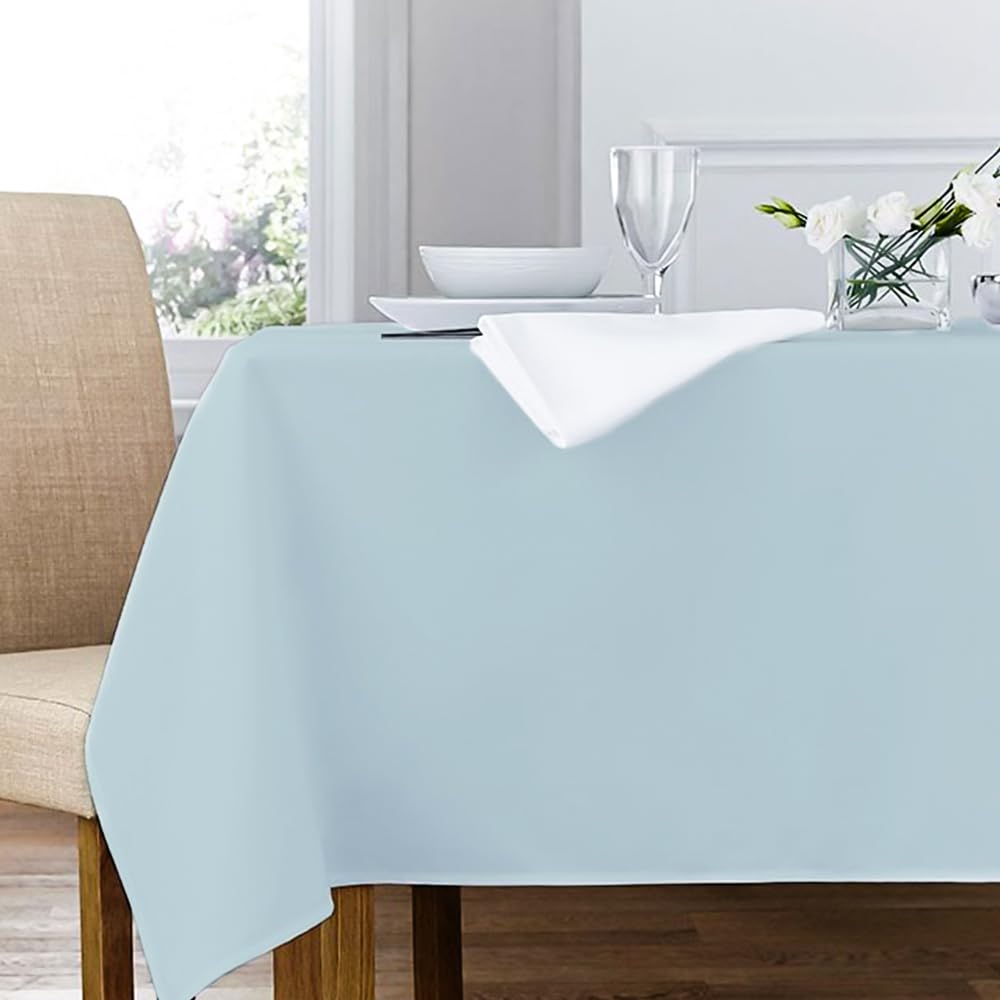 Venuscello Paper Table Cover Cloths, 90cm x 90cm Square, Disposable, Folded, for Birthday Party