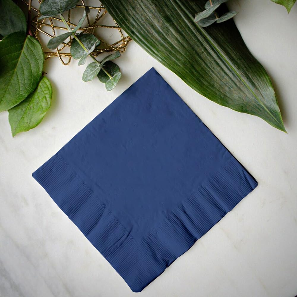 Venuscello Blue Serviettes/Napkins 40cm x 40cm Paper 3ply