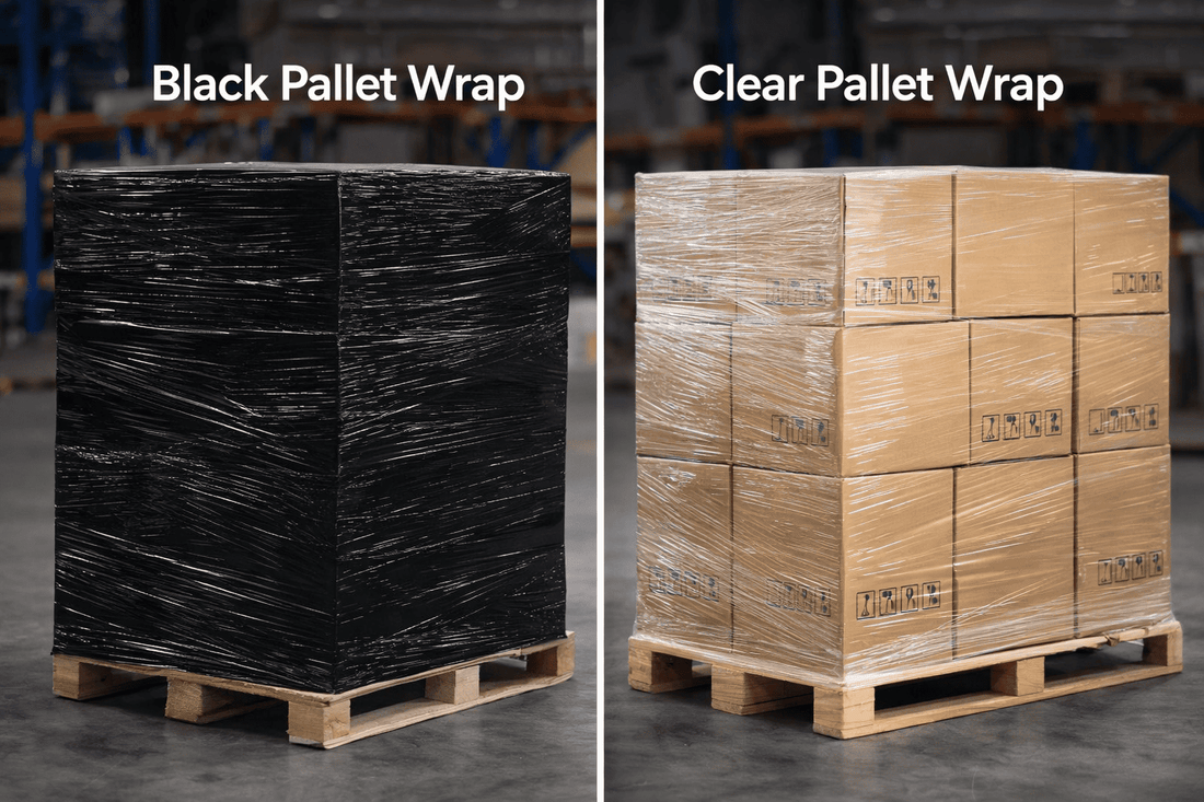Black Pallet Wrap vs Clear Pallet Wrap: Which One Does Your Business Need?