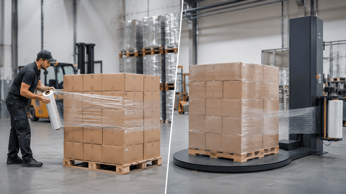 Machine Pallet Shrink Wrap vs Manual: Which One Saves More Money?