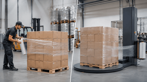 Machine Pallet Shrink Wrap vs Manual: Which One Saves More Money?