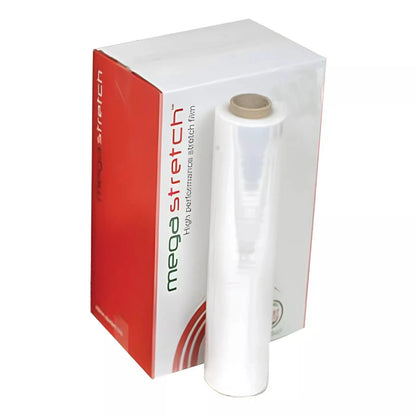Clear Pallet Wrap Megastretch Shrink Wrapping Film Non Extended 500mmx300m 17mu