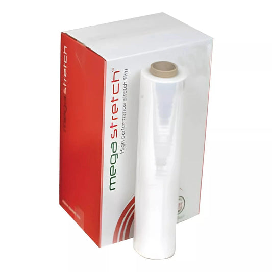 Clear Pallet Wrap Megastretch Shrink Wrapping Film Non Extended 500mmx300m 17mu