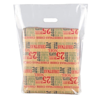 Patch Handle Carrier Bags Misprinted Plastic Carry Bags 15" x 18" x 3" 10kg