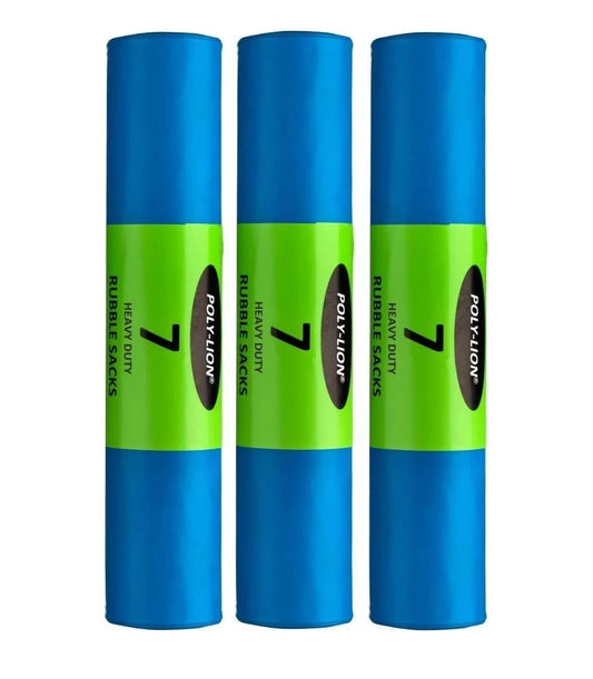 Heavy Duty Rubble Sacks Blue Construction Builder Bags 20" x 30" 400 Gauge