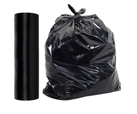2 x Bin Liner Bags Black Rubbish Refuse Sacks 10 Bags per Roll 18" x 39" x 34"