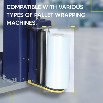 Pallet Wrap Machine 500mm x 1750m 20mu Clear Shrink Stretch Film Wrap Roll