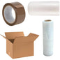 House Removal Kit 10pcs Cardboard Box Bubble Wrap Pallet Wrap Brown Packing Tape
