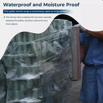 Pallet Wrap Shrink Clear Non Extended Cling Wrapping Film 400mm x 250m 20mu