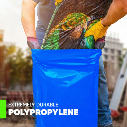 Heavy Duty Rubble Sacks Blue Construction Builder Bags 20" x 30" 400 Gauge