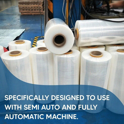 Pallet Wrap Machine 500mm x 1750m 20mu Clear Shrink Stretch Film Wrap Roll