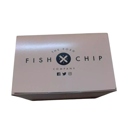 300 Cardboard Boxes of Fish & Chip Misprinted Design Available in Various Sizes