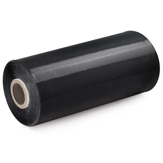 Machine Pallet Wrap Black Industrial Big Stretch Shrink Wrap Roll - 500mm x 1500m, 23mu