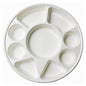 Sugarcane Bagasse 9 Compartment Plates Biodegradable Section Plates - 12" (30cm)