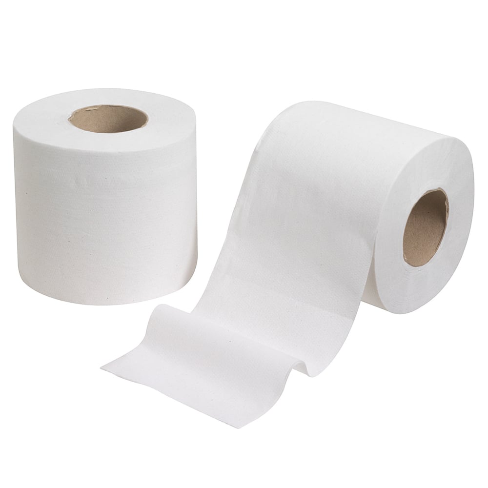 Industrial Toilet Paper Rolls White Jumbo Tissue Paper Roll - 95mm x 120m