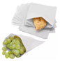 White Strung Paper Bags Kraft Food Paper Bags - 6" / 7" / 8" / 10" / 12"