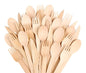 Wooden Cutlery Set Disposable Mix Spoons Forks Knives for Parties Catering Weddings