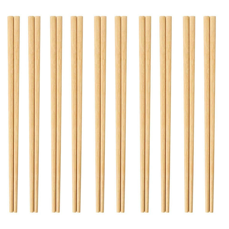 Bamboo Wooden Chopsticks Japanese Chinese Traditional Food Cuisine - 9" (23cm)