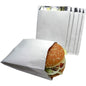 500 x Foil Lined Nan Paper Bags for Food Sandwich Nan Bread - 7" x 9" x 12"