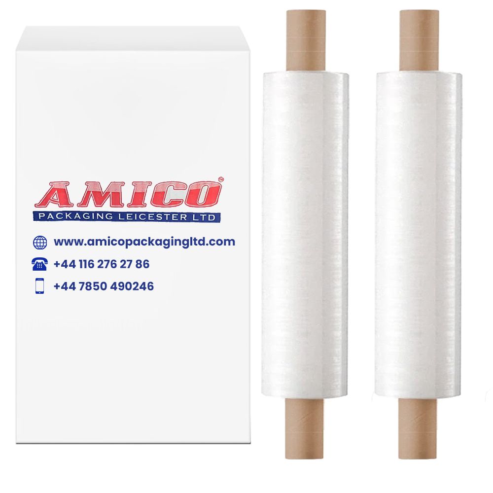 Pallet Wrap Extended Core Clear Stretch Shrink Wrapping Film - 400mm x 250m, 17mu