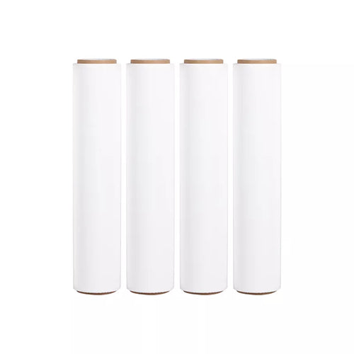 White Pallet Wrap Non-Extended Shrink Wrapping Film Stretch Cling Wrap - 500mm x 250m, 23mu