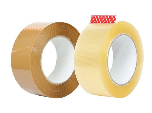 Parcel Packaging Tape 48mm x 66m Low Noise Clear Carton Sealing Heavy Duty Tape for Box Parcel Packing Moving House