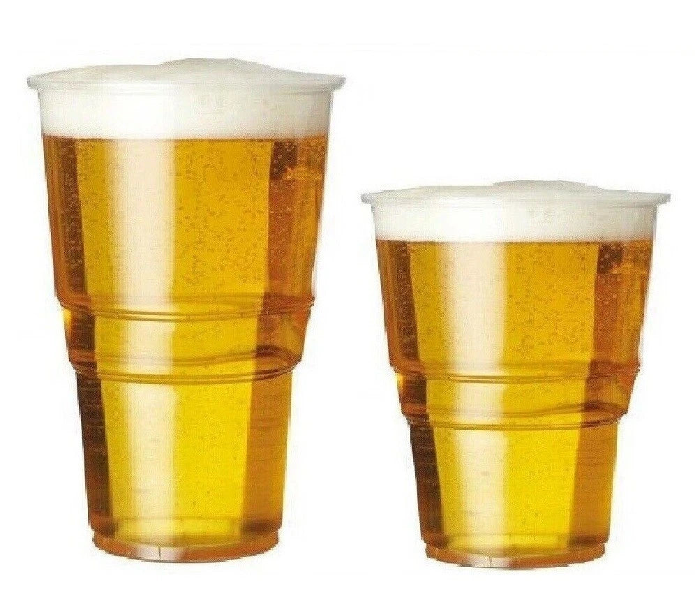 Reusable Plastic Pint Cups Whisky Beer Drinking Cups for Pub Beach Parties