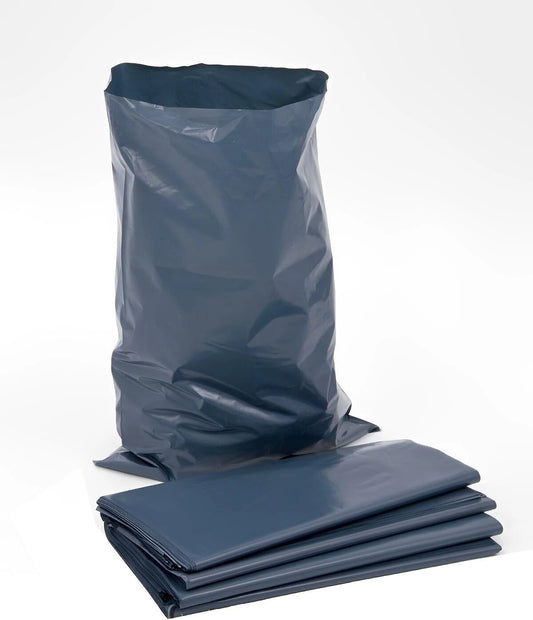 100 x Grey Heavy Duty Rubble Sacks Construction Builder Bags 22" x 34" 500 Gauge