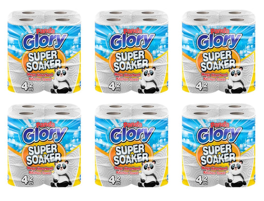24 x Panda Glory Kitchen Towel Super Soaker Mega Absorbent 2Ply