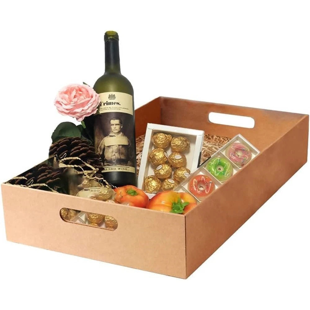 20 x Cardboard Gift Hamper Tray for Christmas New Years Parties 16" x 10.5" x 4"