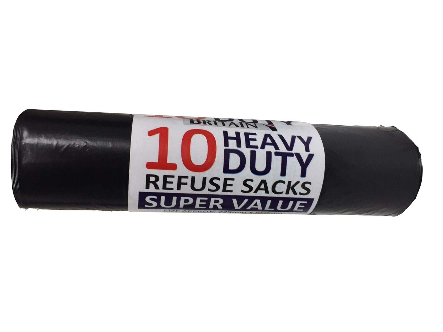 Refuse Sacks Heavy Duty 14" x 32" x 30" 20mu Black Bin Liner 50ltr Bin Bags