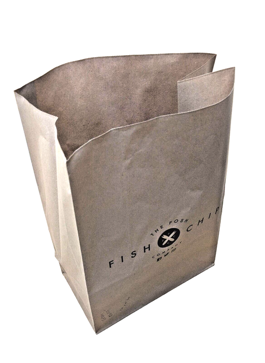 120 x Strung Paper Bags Brown Misprinted kraft Food Bags 45cm x 33cm x 17cm