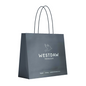 100 x Clothes Paper Bags with Rope Handles Westdaw Mens Wear 40cm x 32cm x 10cm