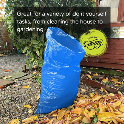100 x Rubble Sacks 36" x 48" Blue 400 - 500g Builder Bags for Construction Waste