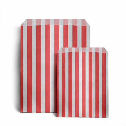 1000 x Candy Paper Bags Striped Sweets Treats Parties Birthday Wedding 5" x 7"