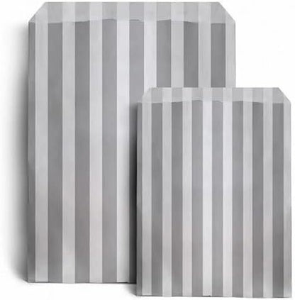 500 x Candy Paper Bags Striped Sweets Treats Parties Birthday Weddings 7" x 9"