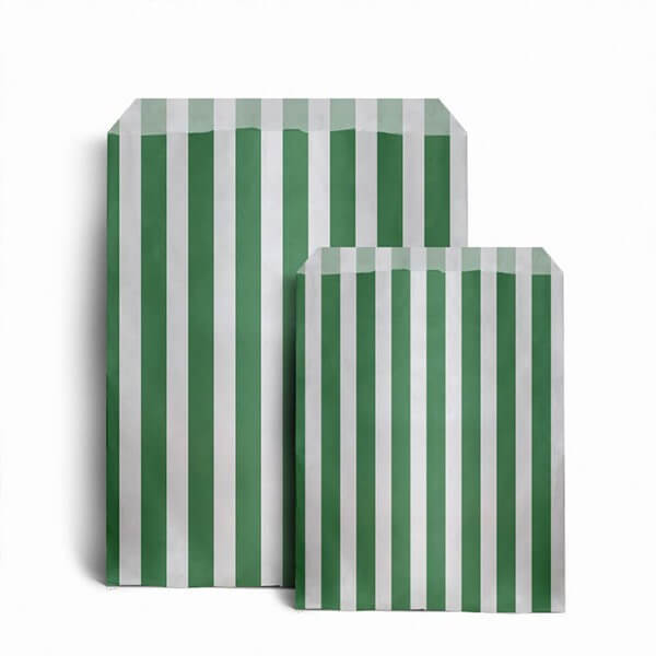 100 x Candy Paper Bags Striped Sweets Treats Parties Birthday Wedding 5" x 7"