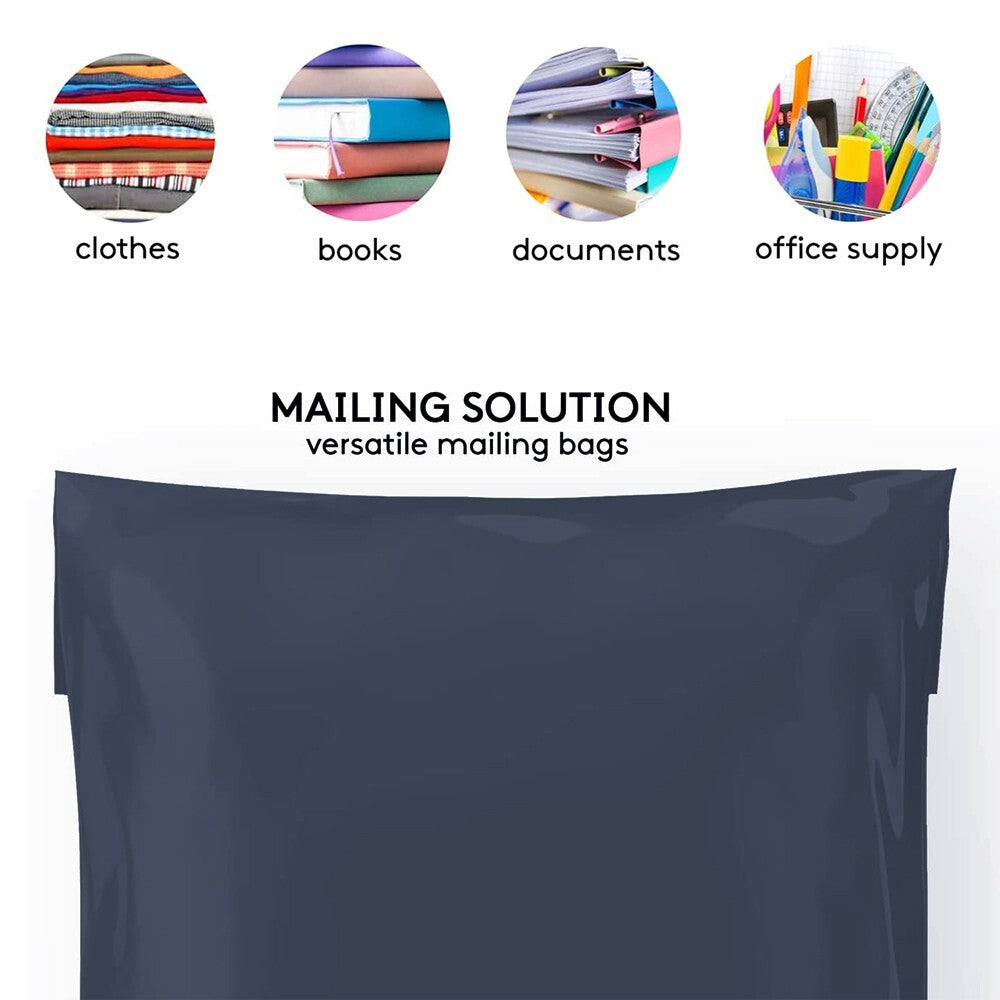 80,000 x Dark Grey Mailing Bag Misprinted Postage Mailers 8" x 12" (Full Pallet)