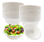 10 x Bagasse Party Bowls 6oz White Sugarcane Fiber Biodegradable Bowls