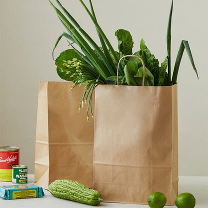 Kraft Paper Bags with Handle XS to XXL Brown Twisted Handle Paper Carrier Bags