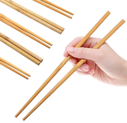 100 Pairs Wooden Chopsticks 9" (23cm) Japanese Chinese Cuisine Bamboo Chop Stick